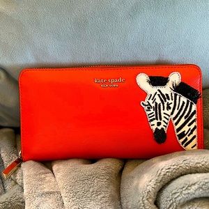 ♠️Kate Spade♠️ Beaded Zebra Wallet 🦓